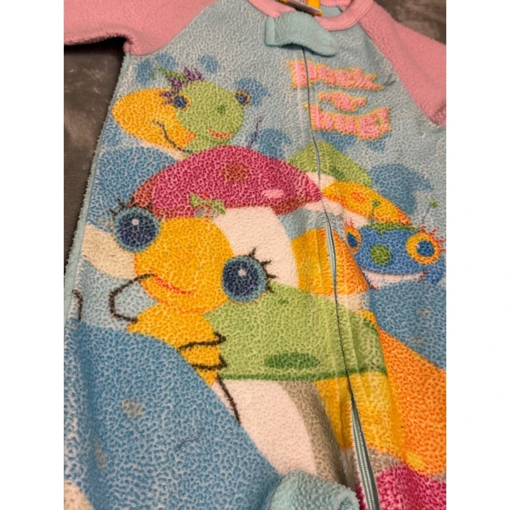 Miss Spider Sunny Patch Friends Fleece Footed Sleeper Pink Blue 18M Gpu 9503